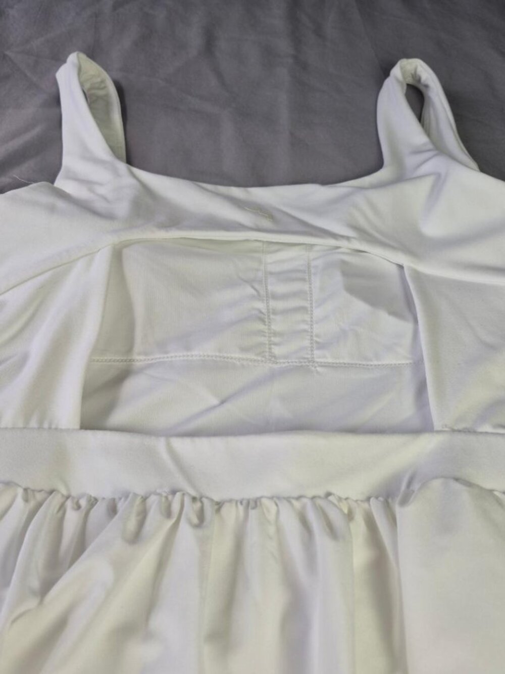 NWOT Sz M JoyLab Game Day Activewear Athletic White Dress Built-in Shorts - Picture 5 of 6